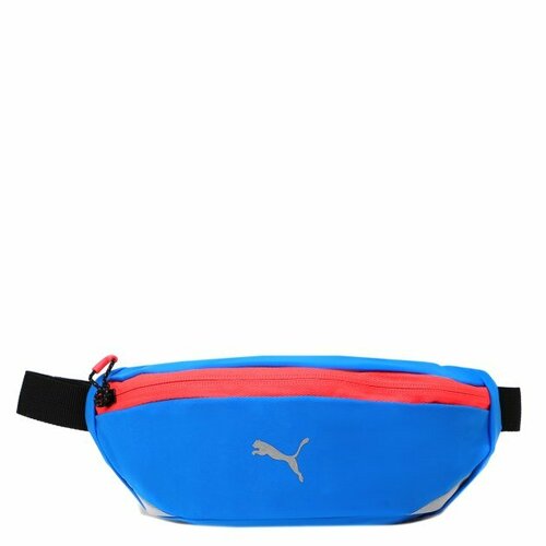 Сумка поясная PUMA, голубой brand waist bag men leather fanny pack waist packs chest bag male casual belt bags sling crossbody bum bag belly waist packs