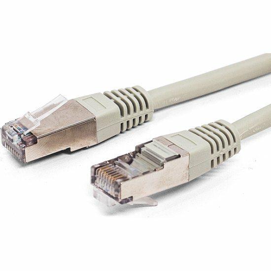 Патч-корд F/UTP Filum FL-F5-10M (CCA, PVC, кат. 5е) 10м серый