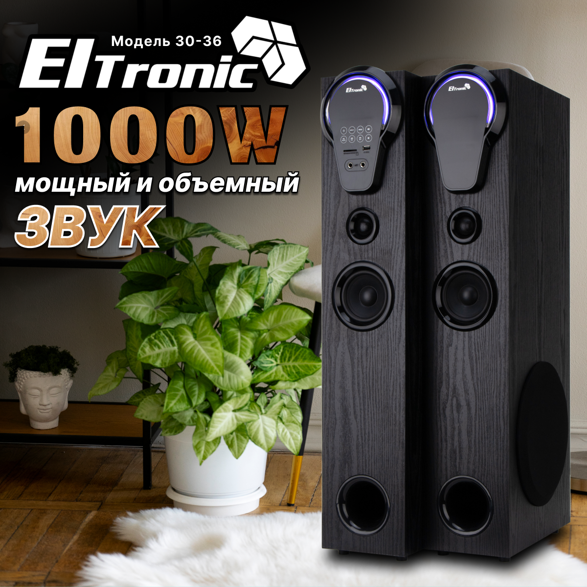 Акустические колонки ELTRONIC 30-36 Home Sound черные