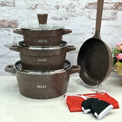 DELFI Набор посуды для приготовления 10 предметов