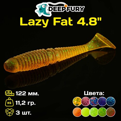 Силиконовая приманка Deep Fury Lazy Fat 4.8