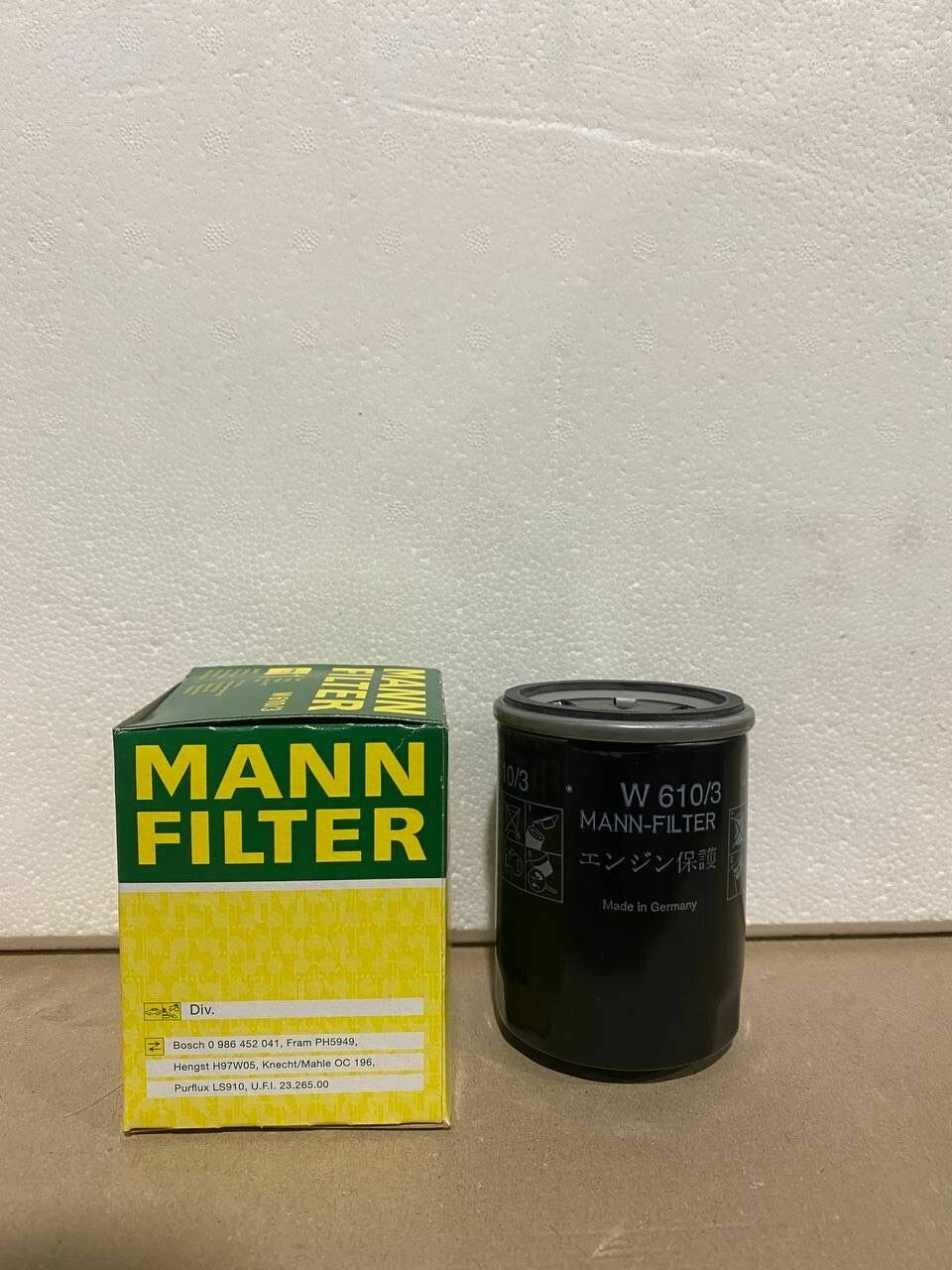 Масляный фильтр w610/3 mann-filter