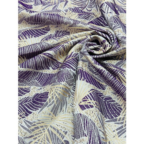 Ткань для штор Viva текстиль, жаккард, высота 2.8 м, на отрез 1 метра портьера бамбук 135х260 см жаккард