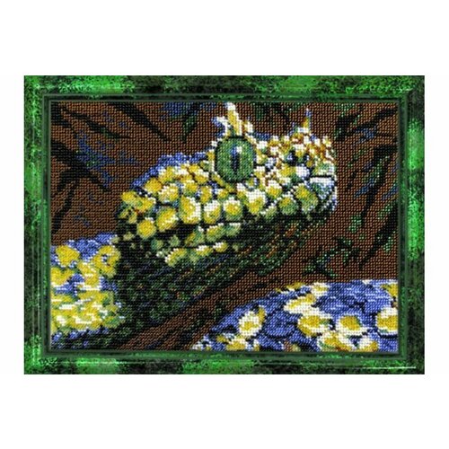 Набор для вышивания бисером вышиваем бисером Змея, 19*26см