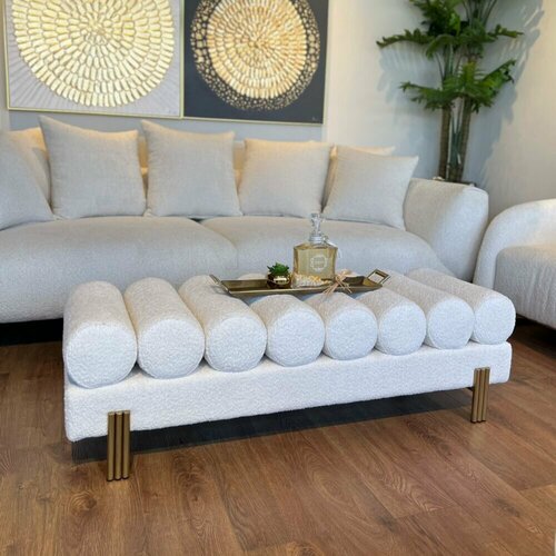 Банкетка Accordion Bukle 50x100x45, с выбором оттенка