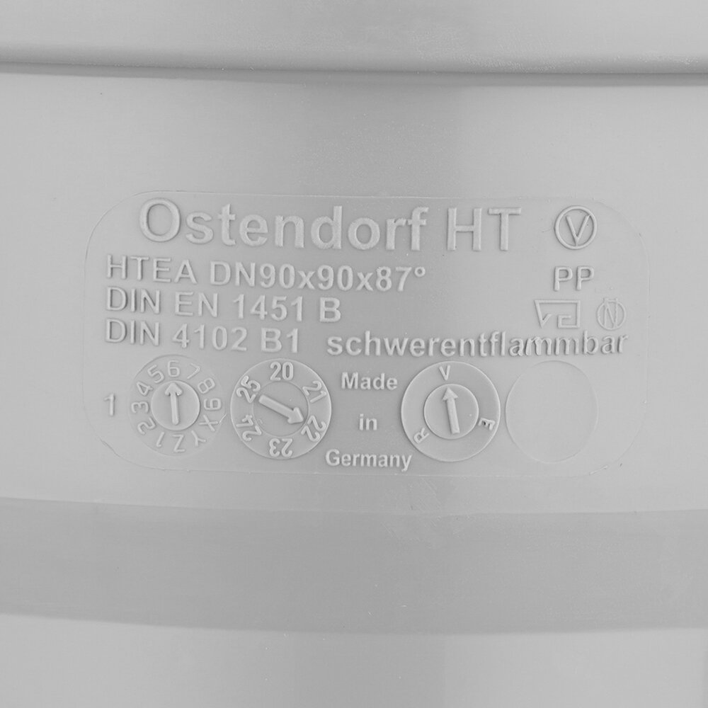 Тройник Ostendorf HTEA 90/90х87°, Ger - фото №4