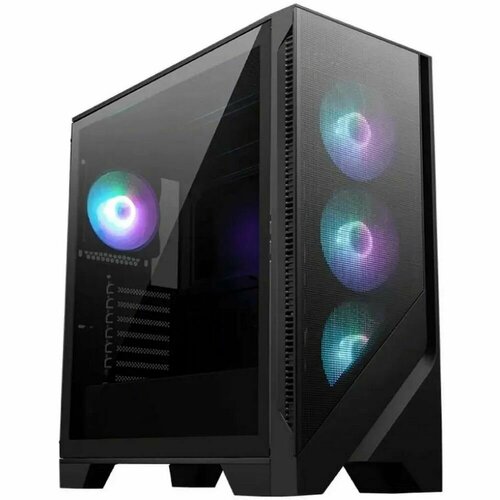 MAG FORGE 320A AirFlow Mid-Tower, ATX, 2xUSB 3.2, Audio I/O, 4x120mm ARGB Fan ARGB Control Board, Tempered Glass Window g41fa512zbg0020 high airflow atx mid tower chassis with dual radiator support and argb lighting high airflow atx mid tower chassis with dual radiator