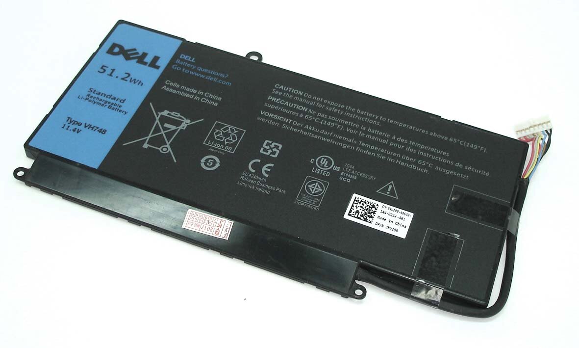 Аккумуляторная батарея для ноутбука Dell Vostro 5439 5460 51,2Wh VH748