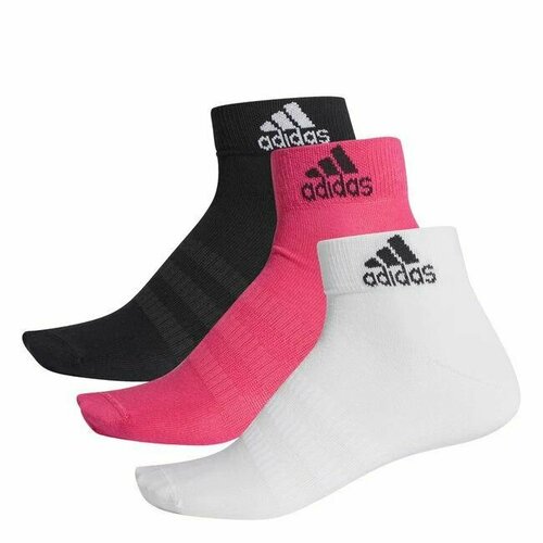 Носки adidas, размер L, розовый, черный, белый adidas носки adidas 3 пары размер 46 48
