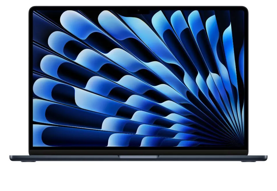 15.3" Ноутбук Apple MacBook Air 15 2023 2880x1864, Apple M2, RAM 8 ГБ, SSD 256 ГБ, Apple graphics 10-core, macOS, Midnight (MQKW3)