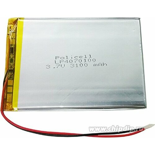 LP4070100-PCM Аккумулятор литий-полимерный Li-Pol 32003100мАч 37В с защитой PoliCell 3488₽