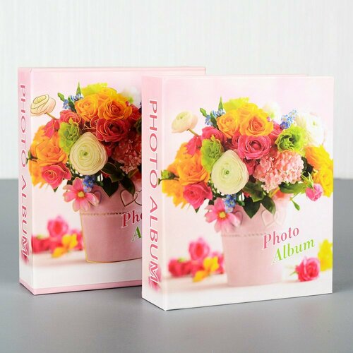 Фотоальбом 40 фото 10х15 Цветы персиковый фон 460₽