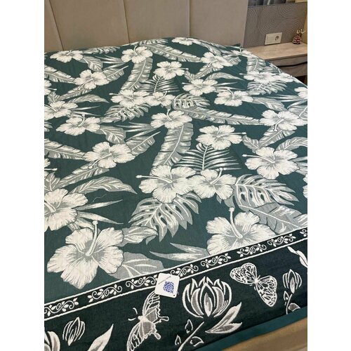 Покрывало на кровать/диван, полуторное/полутороспальное, 1,5-спальное, хлопок/хб, лён