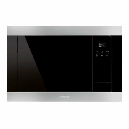 Встраиваемая микроволновая печь 60х38 см Smeg Classica FMI320X черная 7329000₽