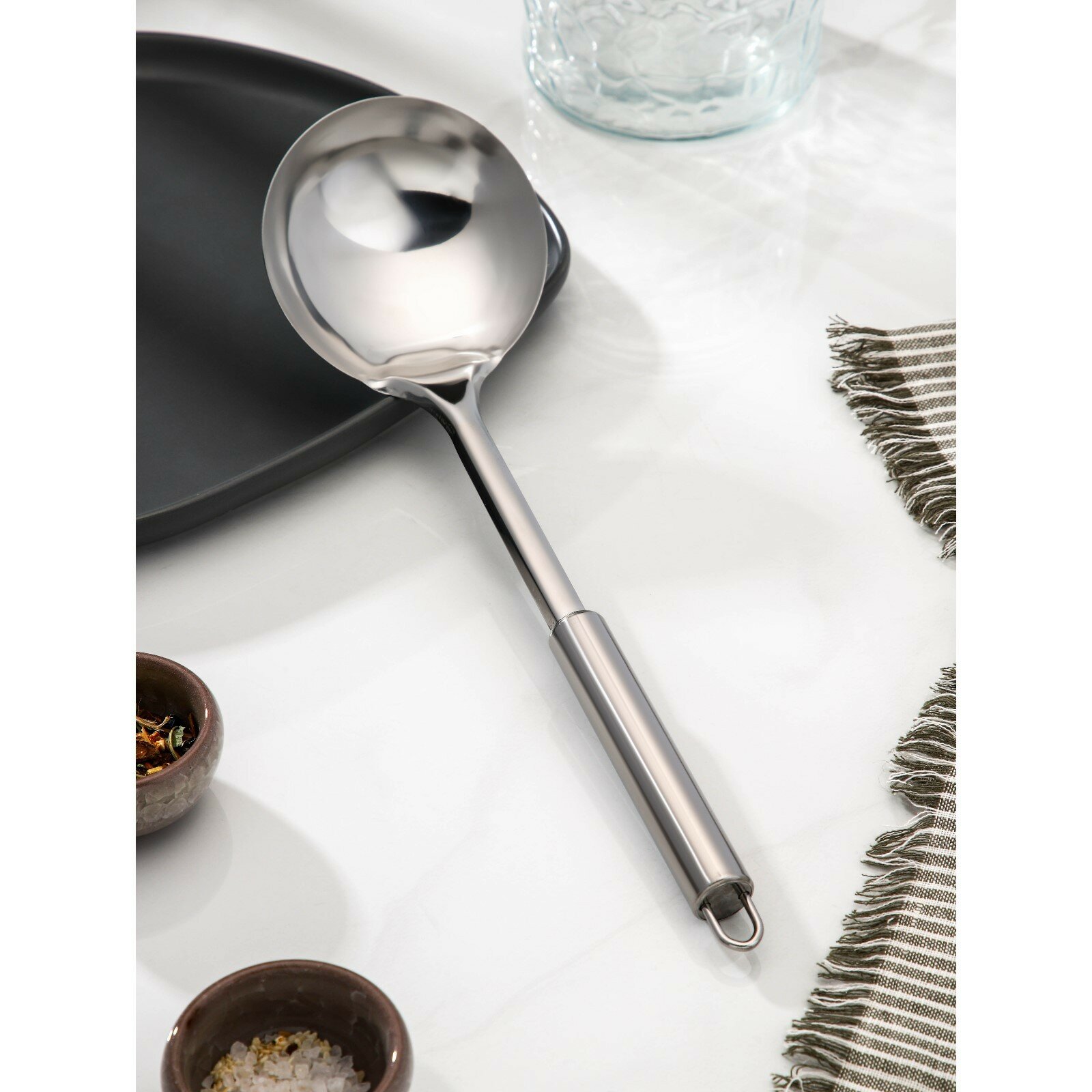 фото Половник цельнотянутый 31х9,5х6 см Металлик