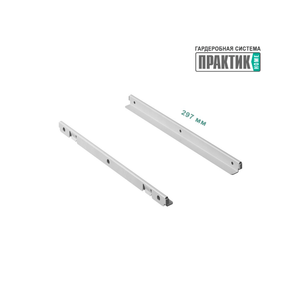 фото Кронштейн полки ЛДСП для гардеробной системы GBrW-30 (1 пара)-графит