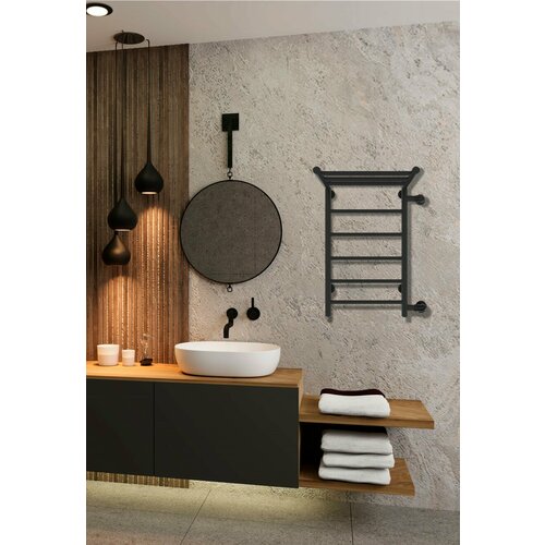 Полотенцесушитель Аврора П6 с полкой 400*700 правый санприз