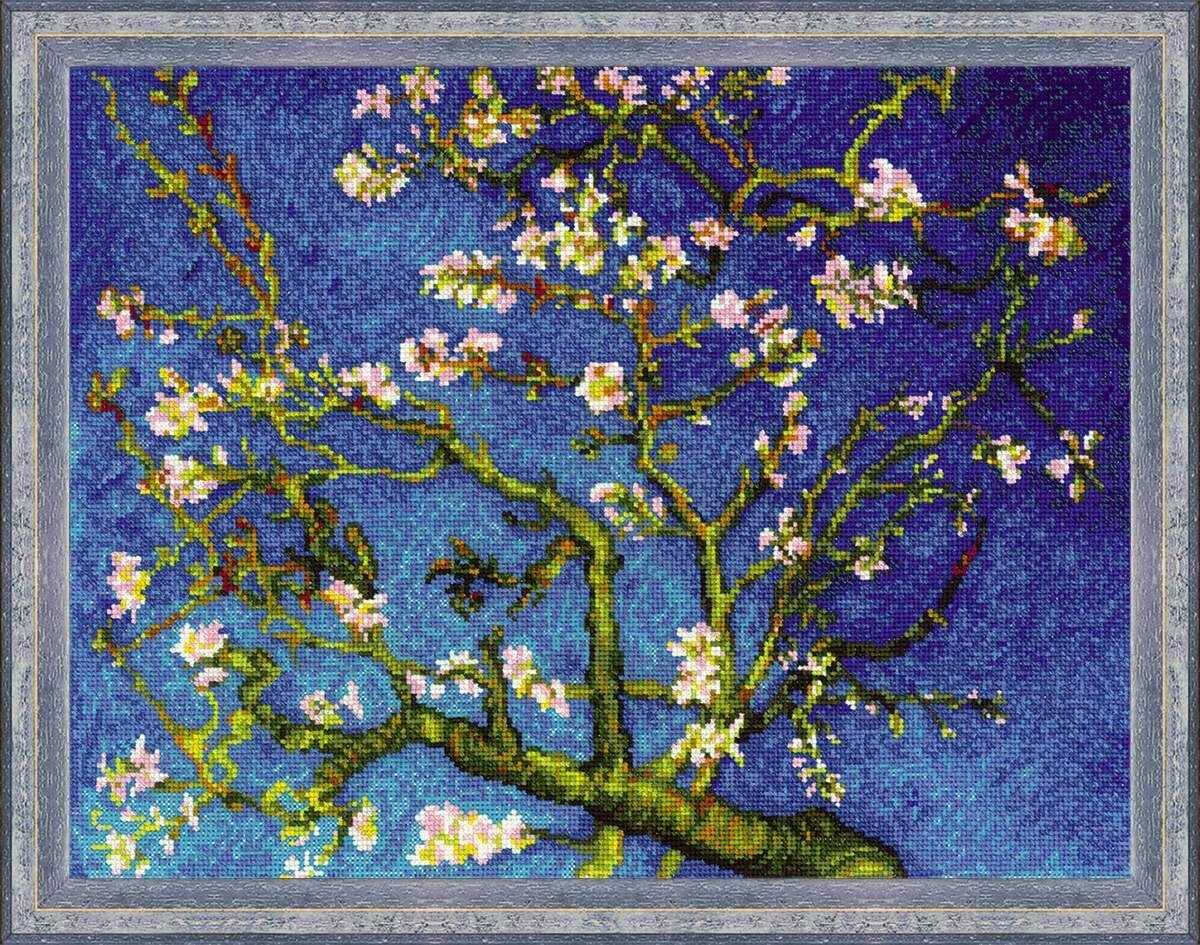 Набор для вышивания Риолис 1698 - "Цветущий миндаль" по мотивам картины Ван Гога 40х30 см