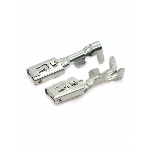 Клемма провода контакт гнездовой 63 мама под провод 25-4мм с фиксатором к-т 10 шт 270₽