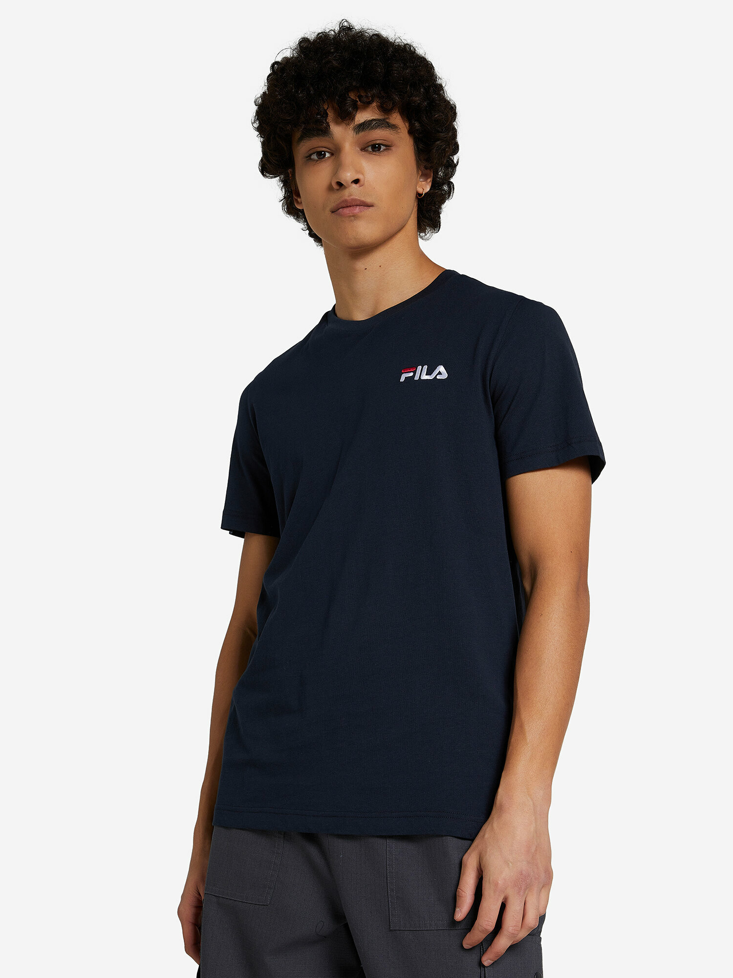 Футболка спортивная Fila, размер 52, темно-синий