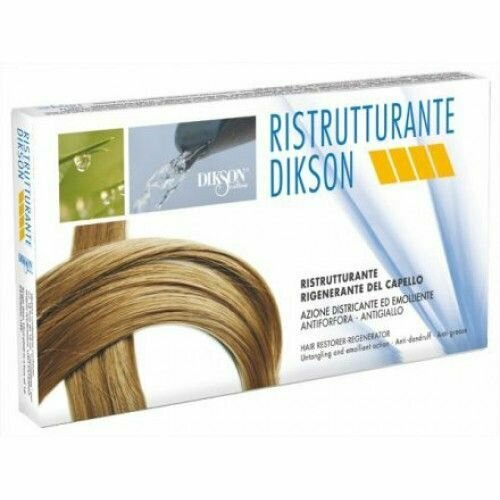 Ампулы Dikson RISTRUTTURANTE восстанавливающий комплекс для волос,12х12 ампул dikson шампунь treat ristrutturante 980 мл