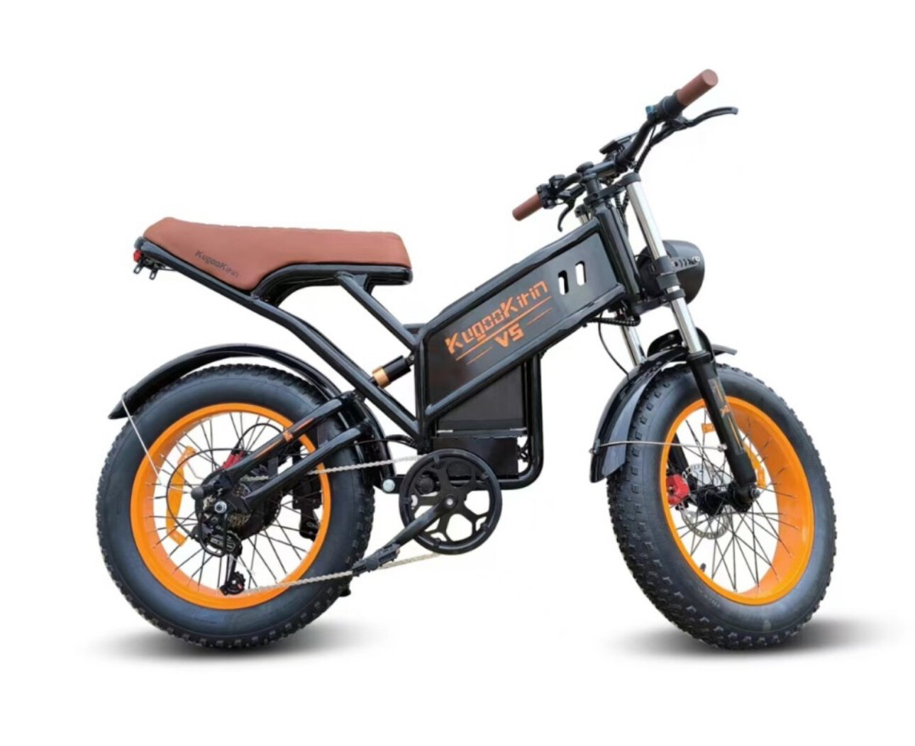 Электровелосипед Kugoo Kirin V5 (2024 года, 750 Вт, до 120 кг, 20 Аh), защита от брызг IP54, для взрослых и детей