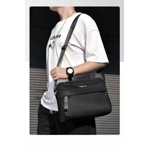 Сумка кросс-боди , фактура гладкая, черный