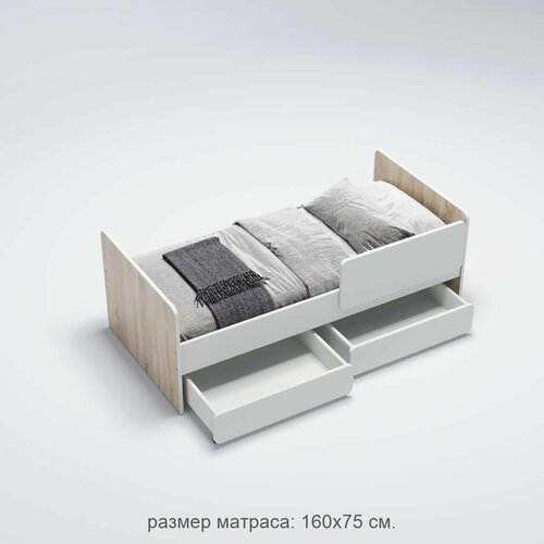 Детская кровать от 3 лет Легенда К20402 сономабелый размер матраса 160х75 10600₽
