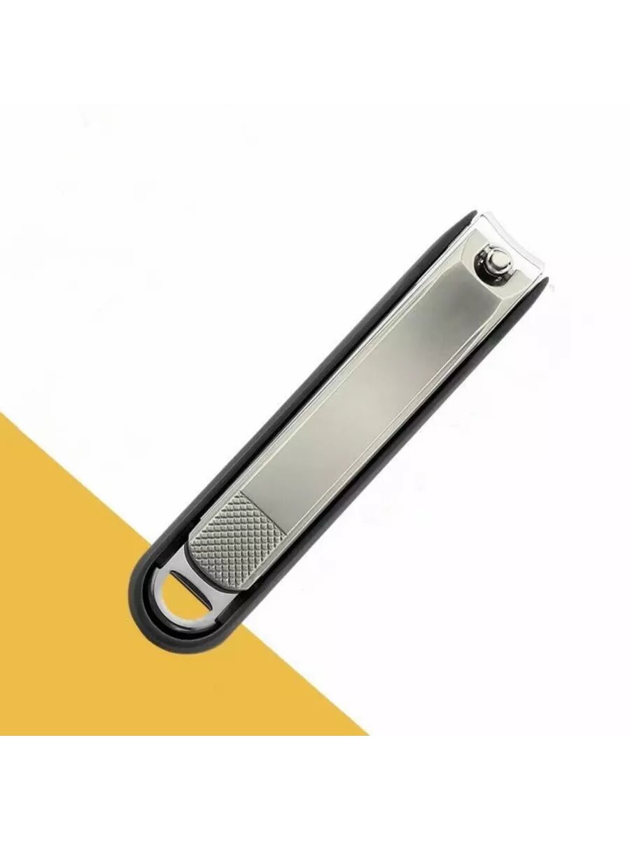 Кусачки, для ногтей, с пилочкой, медицинские, металл, серебристый, 1 шт — фото 1