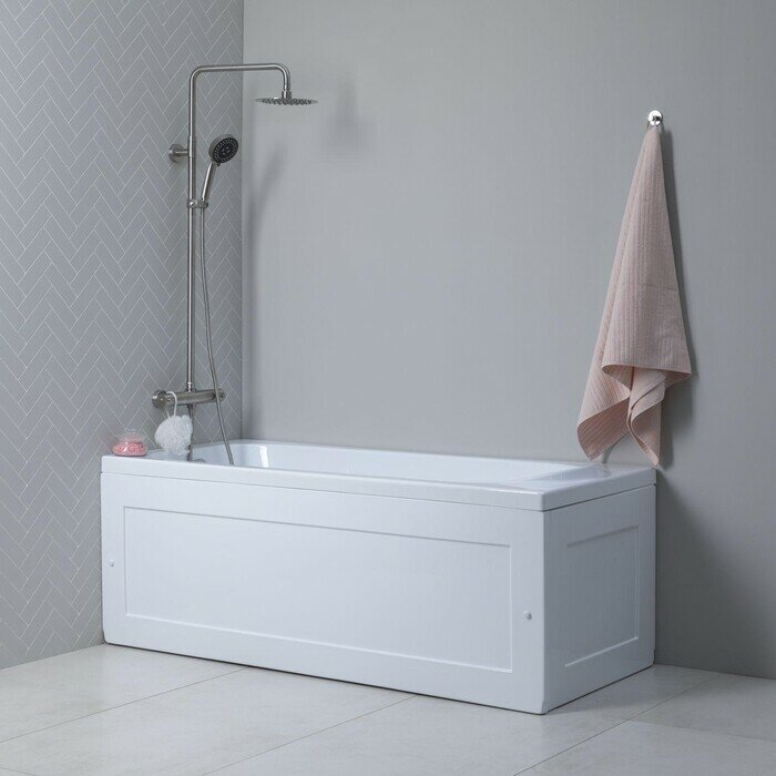 Aquanet West 160x70 с каркасом, панелью и слив-переливом