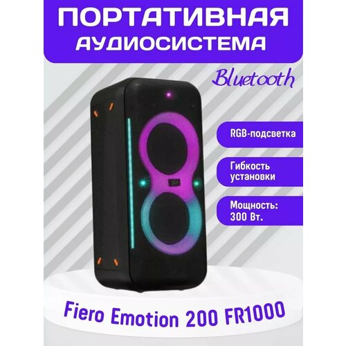 Портативная аудиосистема Fiero Emotion 200 FR1000 черный 3000000₽