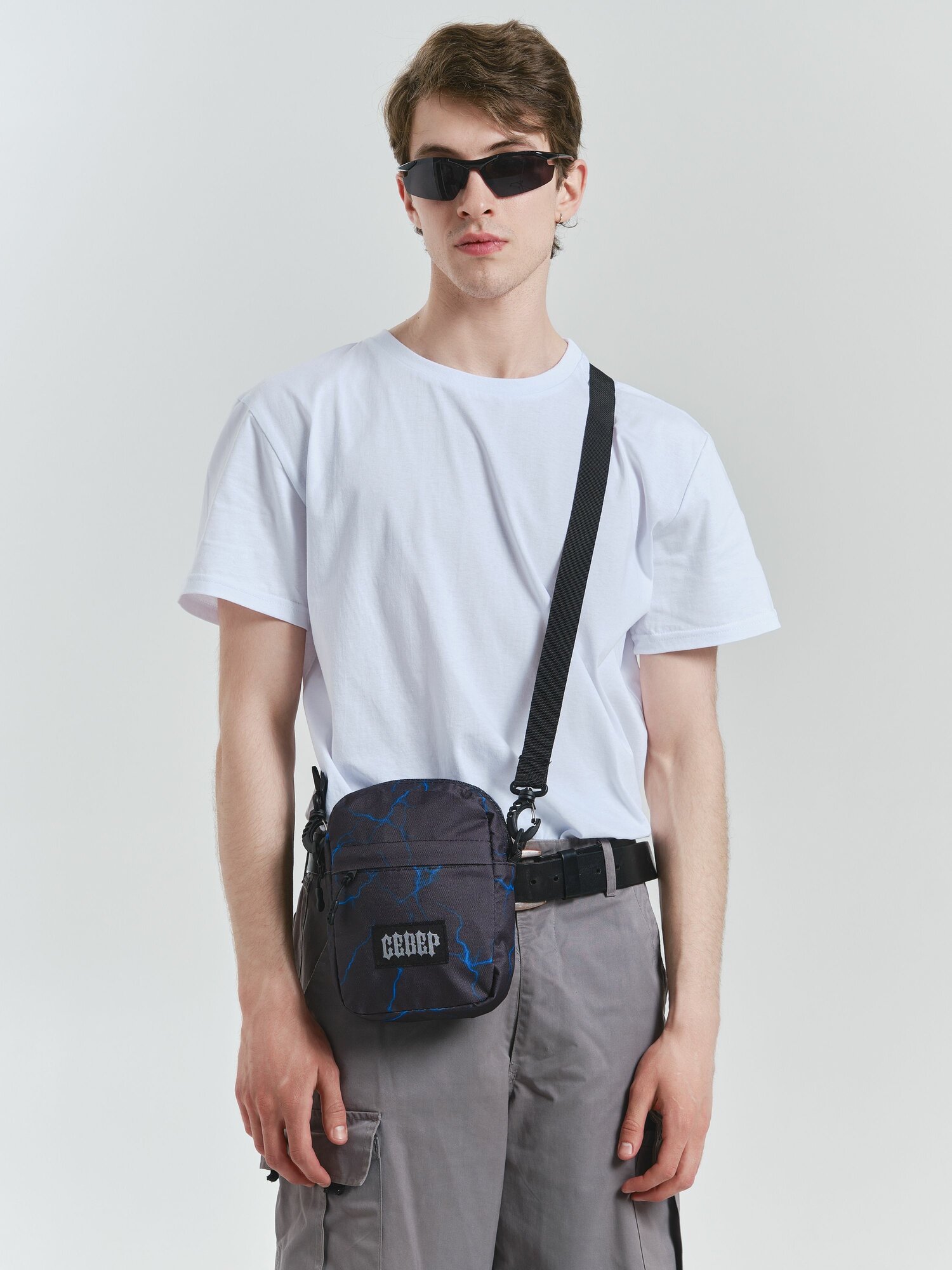 Сумка мессенджер Severcloth ing, черно-синий — фото 1