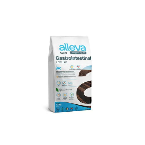 Alleva Care Cat Gastrointestinal Low Fat сухой диетический корм со сниженным уровнем жира для взрослых кошек, при заболеваниях ЖКТ
