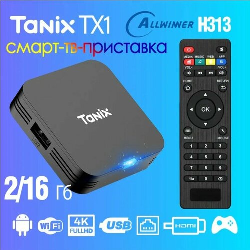 Смарт-приставка Tanix TX1mini Android 216 Гб Allwinner H313 191800₽