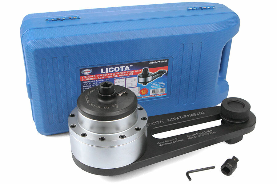 Licota AQMT-PN49450 Усилитель крутящего момента, мультипликатор 1/16.8, 1/2" х 1-1/2", 4500 Нм