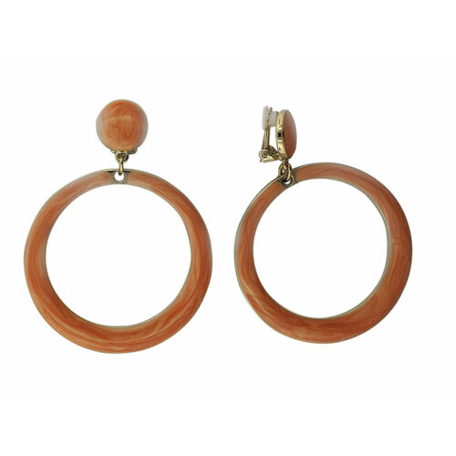 Серьги с подвесками Эстет оранжевый 1280₽