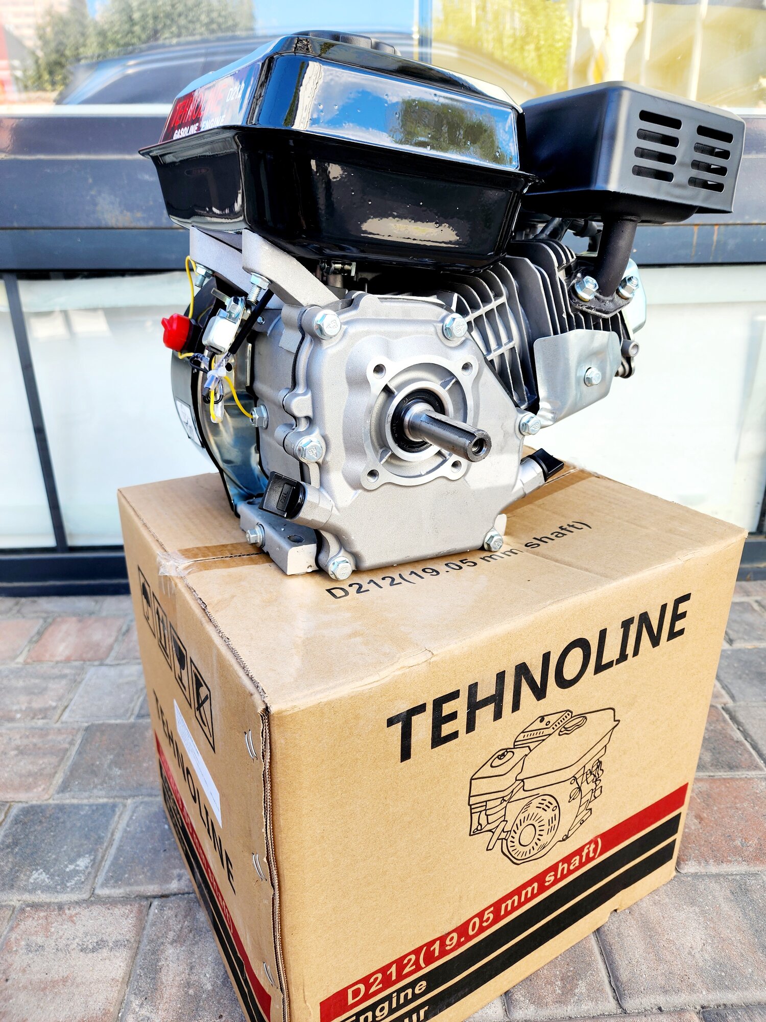 Двигатель бензиновый Tehnoline D212 19мм вал/7л. с. для мотоблока — фото 1
