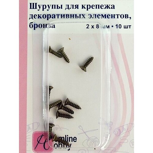 Шурупы для крепежа декоративных элементов бронза Hemline 11116 BR 208₽