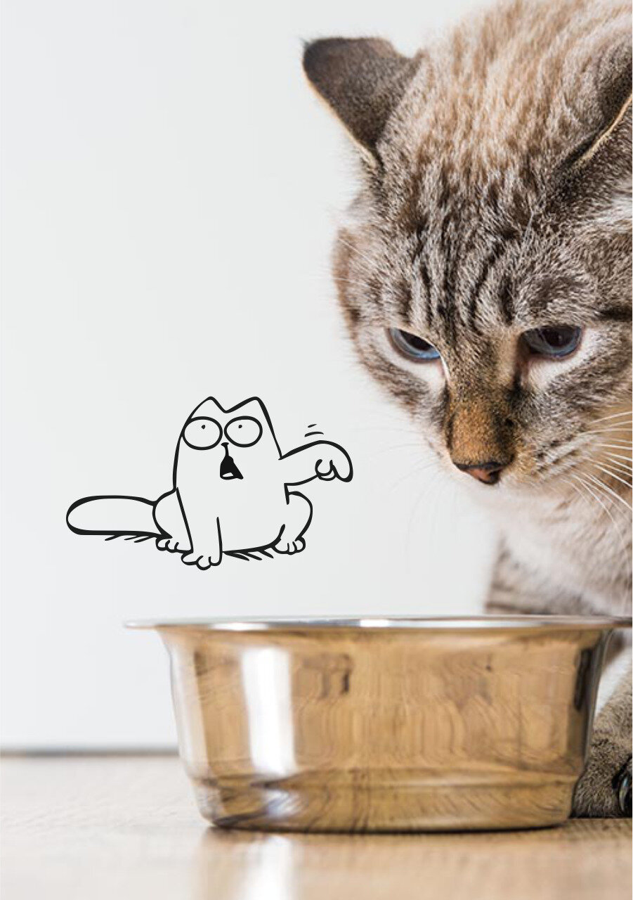 Наклейка для декора "Кот" — фото 1