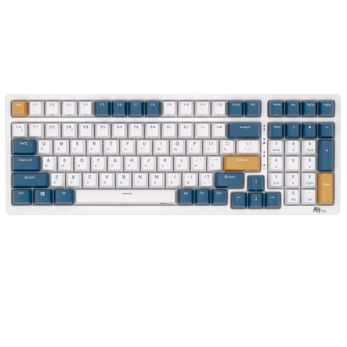 Клавиатура Royal Kludge RK98 Klein Blue (USB/2.4 GHz/Bluetoth, RGB, Hot Swap, Brown switch)
