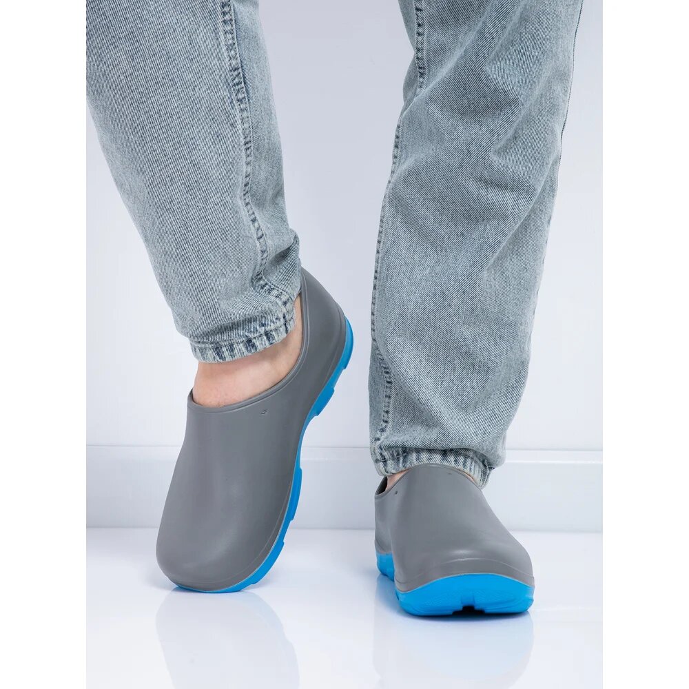 OYO Галоши двухцветные мужские 1D. GL. L серый/синий р.44