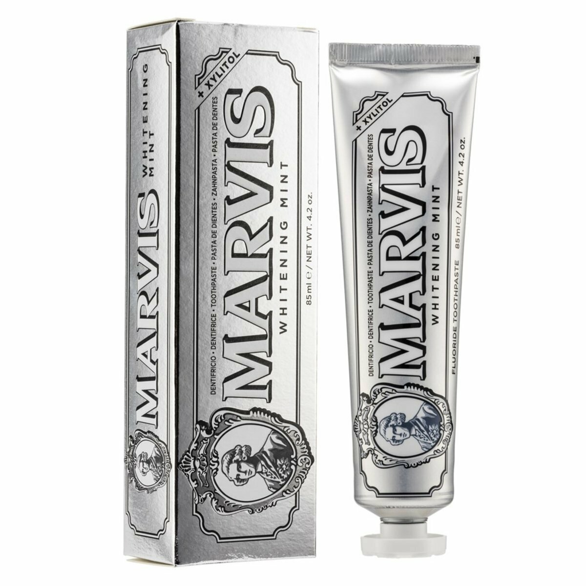 Изображение Зубная паста Marvis Whitening Mint, 85 мл, белый