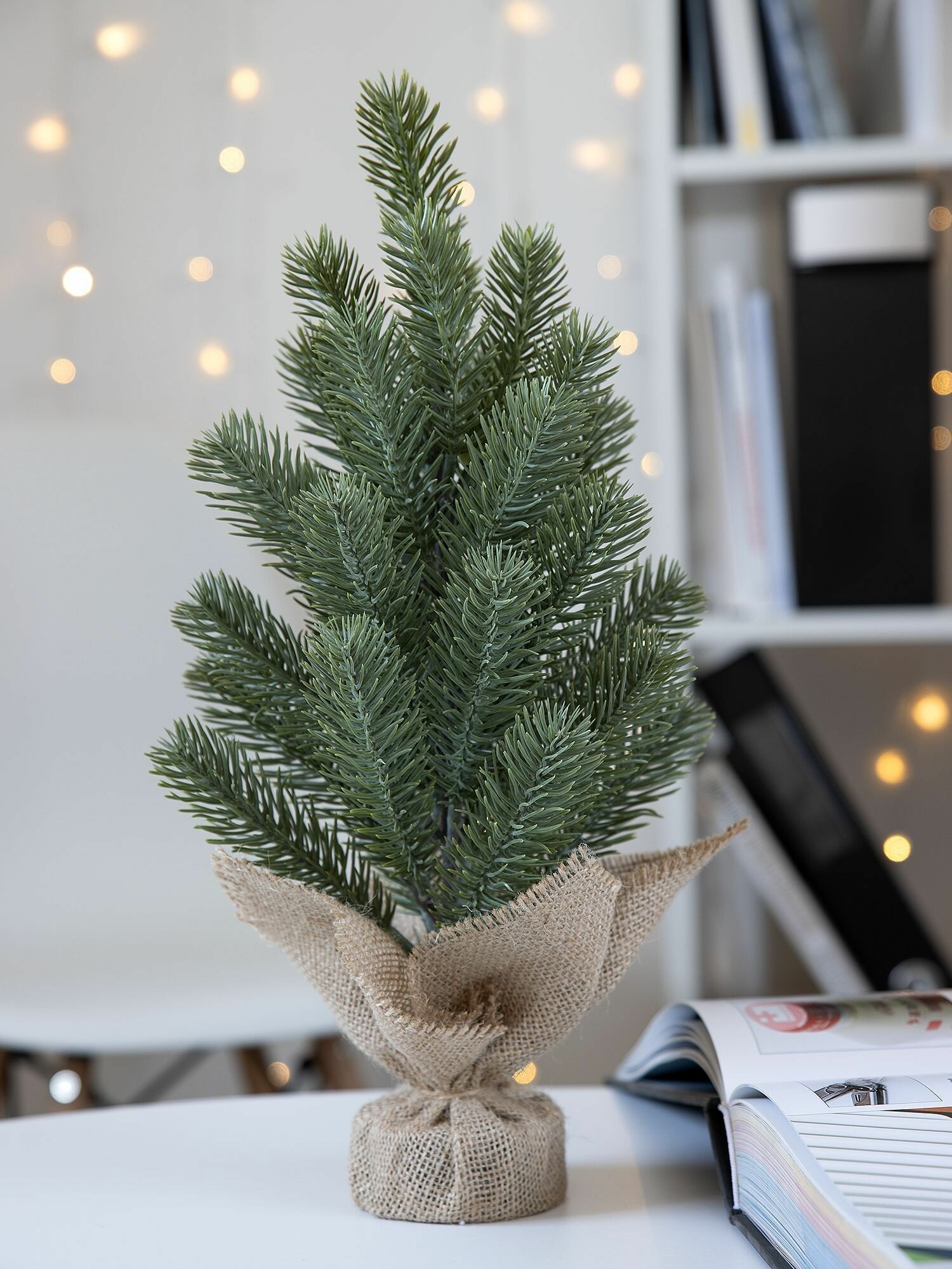 Елка искусственная новогодняя настольная Felicitree, 38 см, новогодний декор, интерьер на Новый год