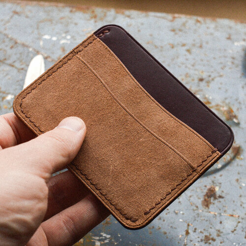 Кошелек kushnerov, фактура глянцевая, коричневый