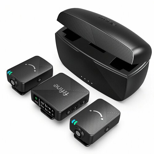 FIFINE M9 Беспроводные Лаvalier Микрофоны 2 шт Черный 9400₽