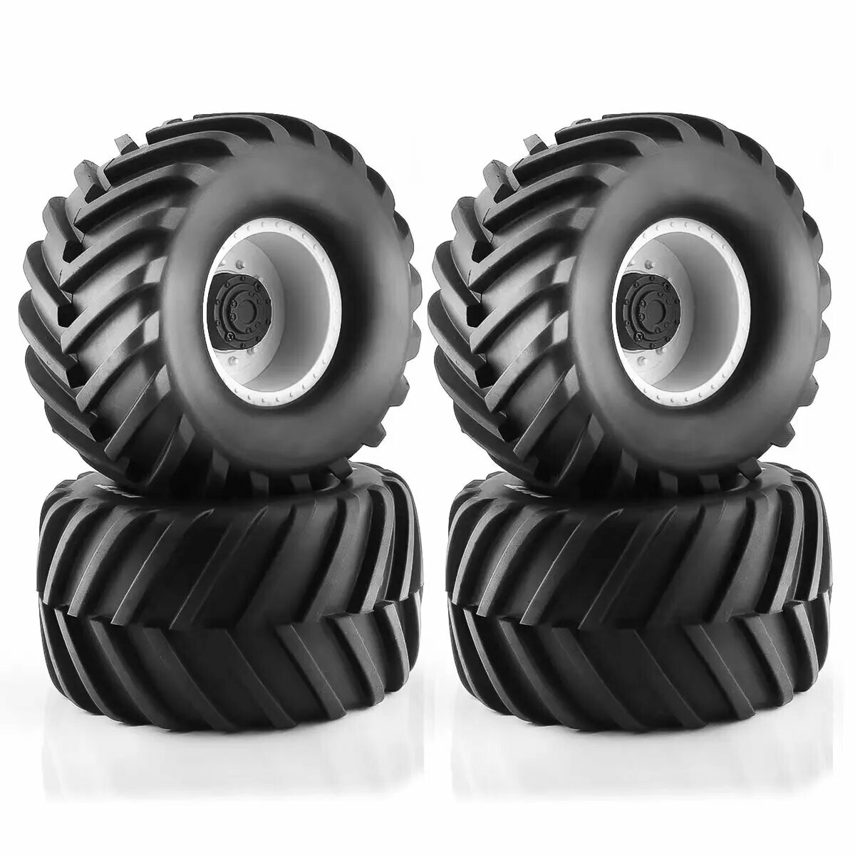 Резиновые шины для 1/10 Kyosho Hpi Trax Monster Mk2 Tamiya
