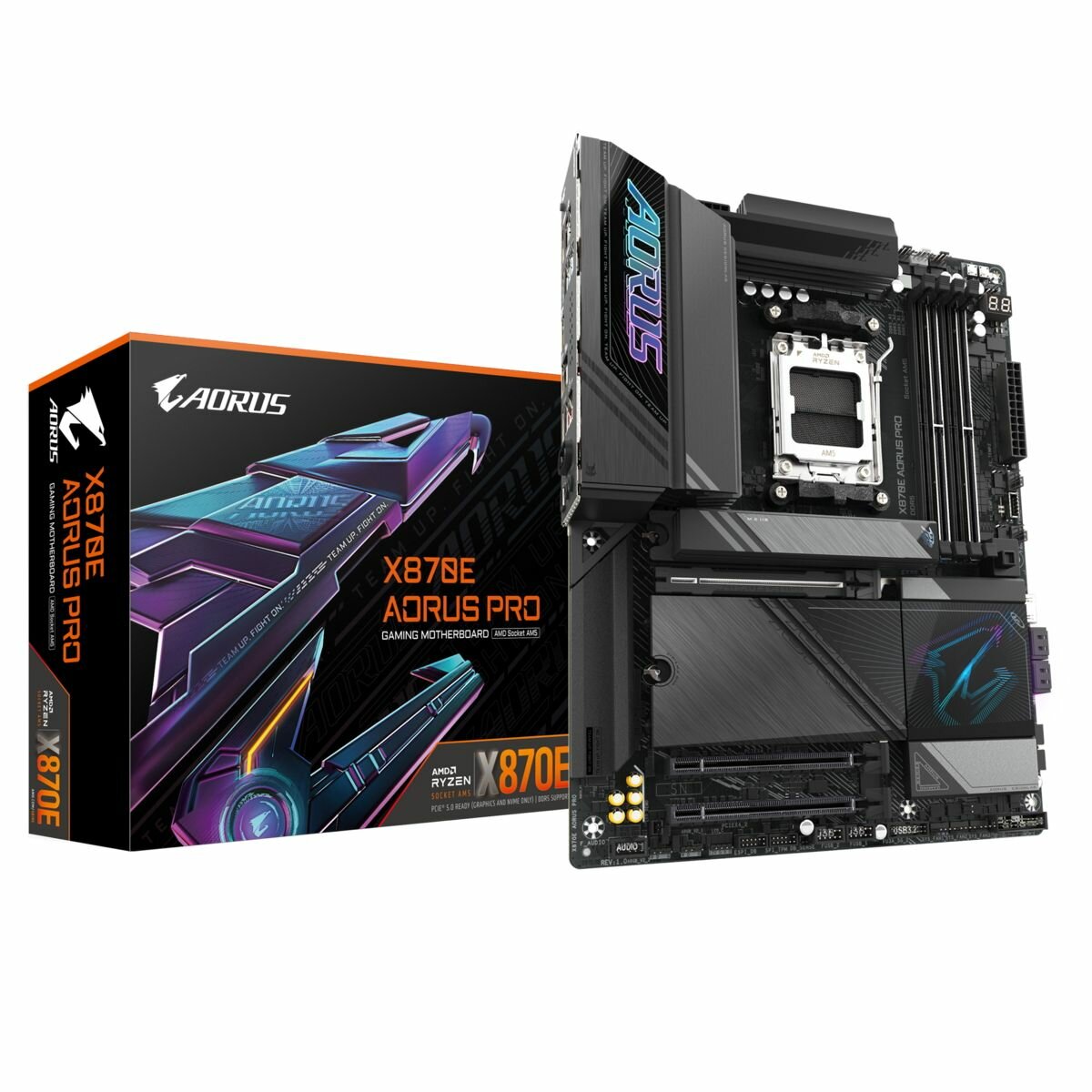Материнская плата Gigabyte X870E AORUS PRO, AM5, AMD X870E, ATX, RTL (X870E AORUS PRO)