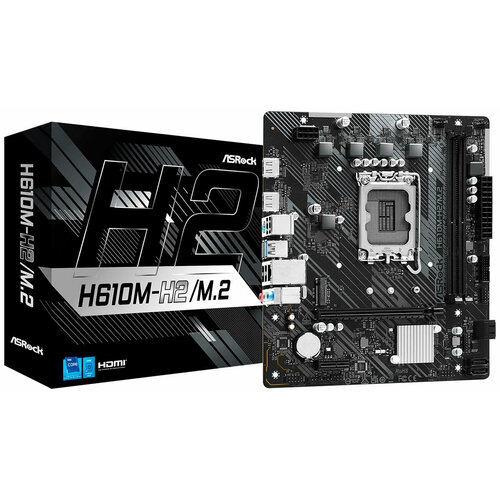 Материнская плата Asrock H610M-H2M2 LGA1700 mATX 6999₽