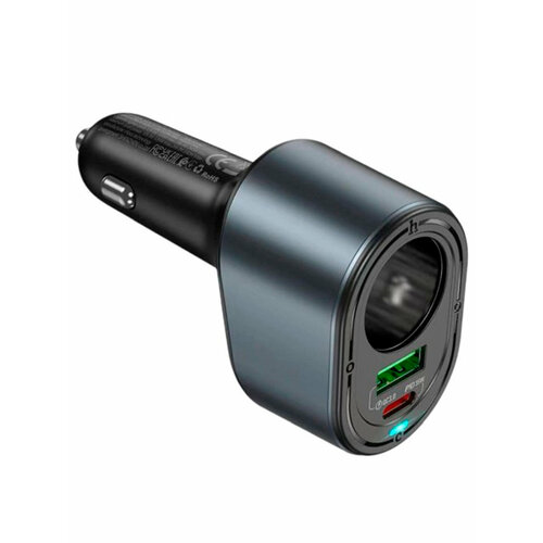Hoco Разветвитель в прикуриватель HOCO Z56 PD 35W USB QC30 черный 800₽