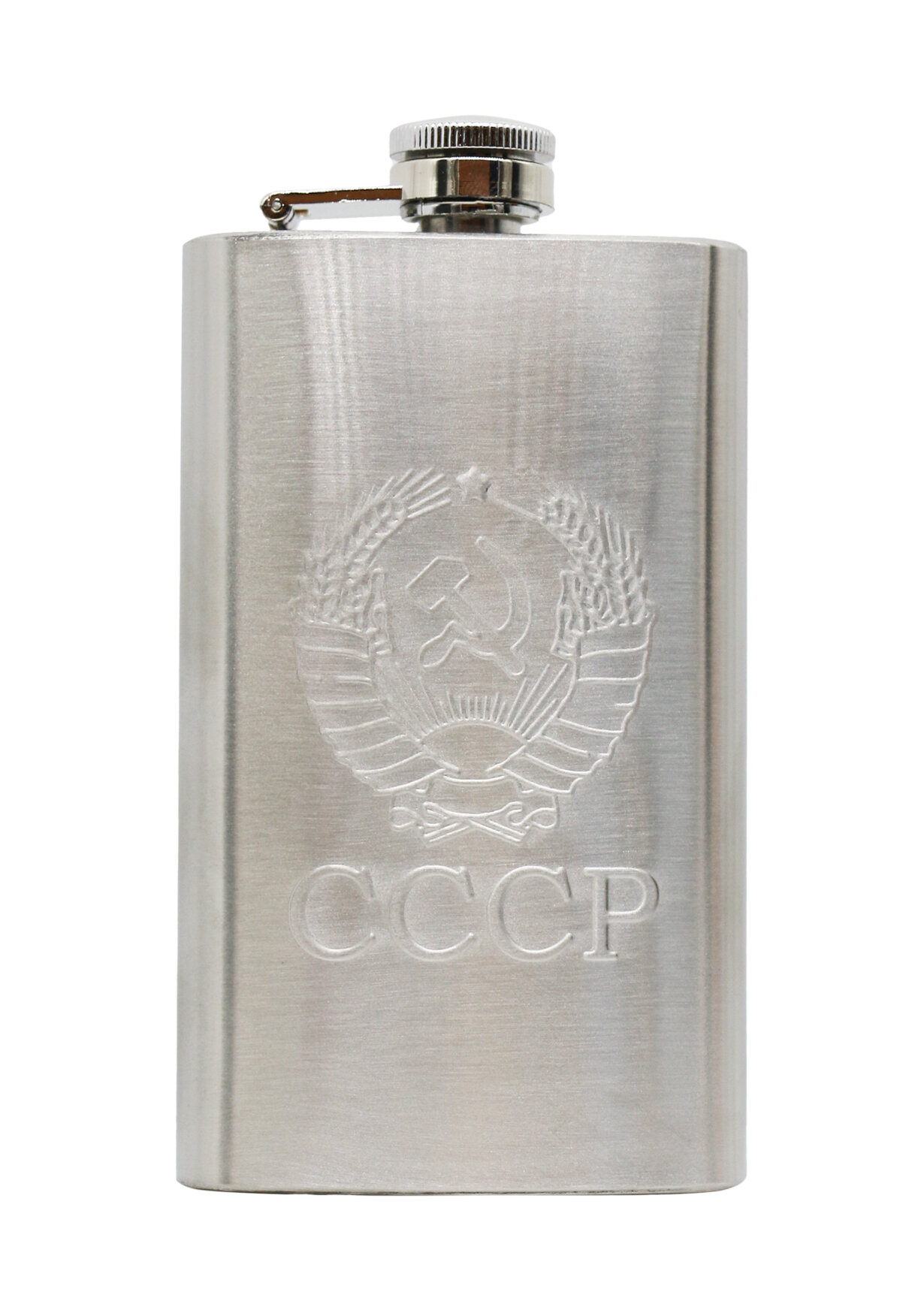 Фляжка стальная Герб СССР, 177 мл. (28344)